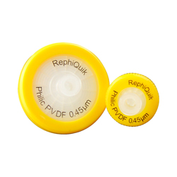 pvdf-syringe filter-non sterile-0.2 micron-0.45 micron-sample prep-rephiquik-rephile